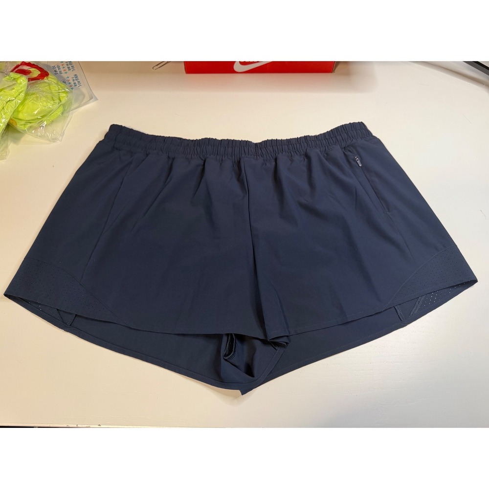 Calia Mid-Rise Infinity Short Navy Blue Run Collection XL NWT 3 Inch Inseam